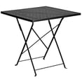 thumbnail image 1 of 28'' Square Gold Indoor-Outdoor Steel Folding Patio Table, 1 of 9