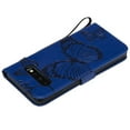 thumbnail image 6 of Samsung Galaxy S10 (5G) Wallet Case, Dteck Embossed Butterfly Flip PU Leather Folio Stand Case Cover Built-in Card Slots & Money Pocket, with wrist Strap, For Samsung Galaxy S10 5G, Blue, 6 of 6