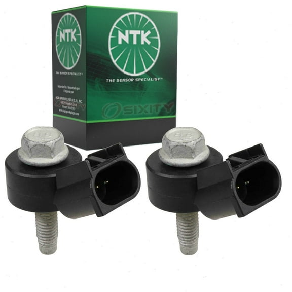2 pc NTK Ignition Knock Detonation Sensors compatible with GMC Acadia 3.6L V6 2010-2014