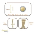 thumbnail image 2 of Arete Arracada de Plata Ley 925 Imperial Jewelry 12 mm, 2 of 3