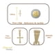 thumbnail image 2 of Arete Arracada de Plata Ley 925 Imperial Jewelry 12 mm, 2 of 3