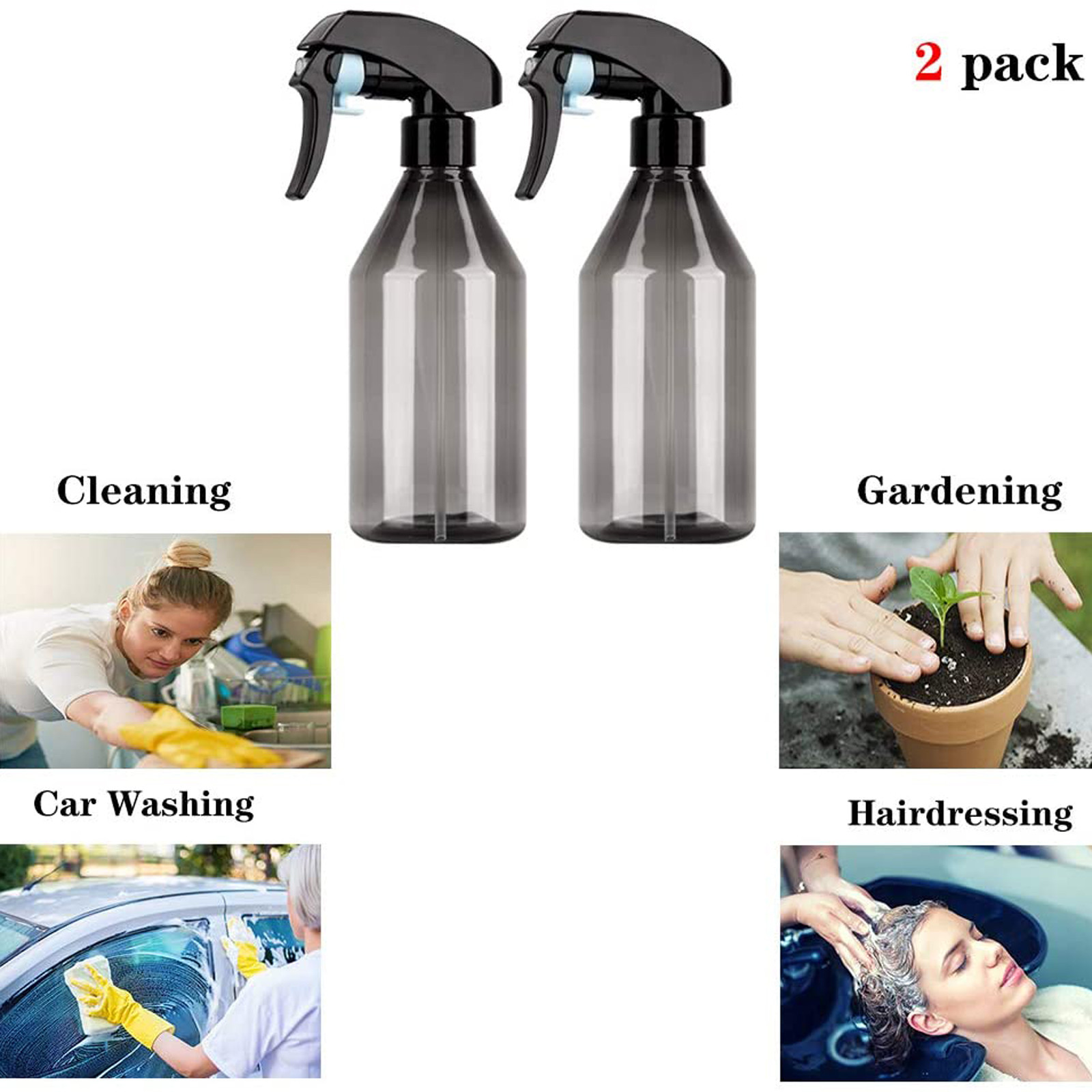 TYMEIK Garden With Spray Head Of 300 ML Plastic Atomizer Empty Spray Bottle