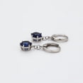 thumbnail image 3 of Clasicos Aretes Dama Colgantes Swarovski Zafiro Oro 14K Lam azul Unitalla, 3 of 7