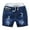 37#Blue, variant on Spring And Summer Children's Boy's Basic Casual Solid Hole Badange Pockect Shorts Leggings For Boy High Waist Cargo Pants baby clearance