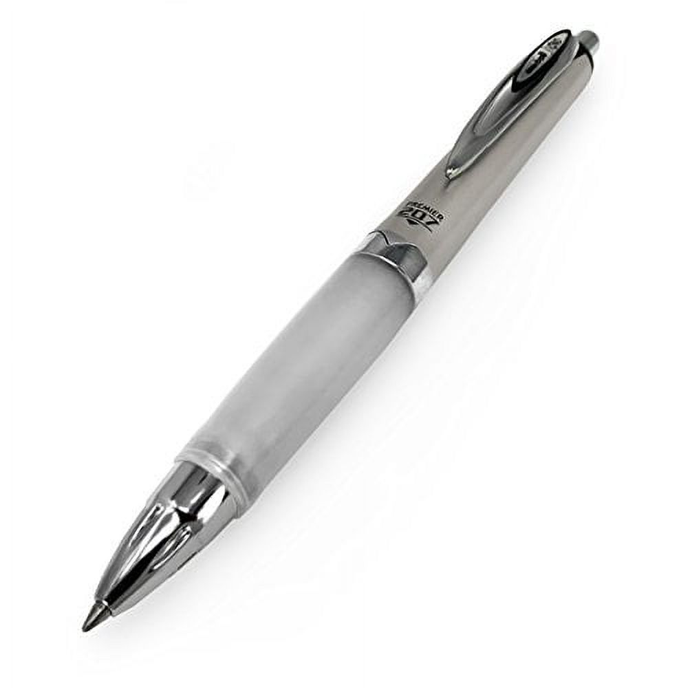 Uni-Ball Signo 207 Premier Gel Ink Rollerball Pen - 0.7mm Nib - Black Ink - Pack of 3