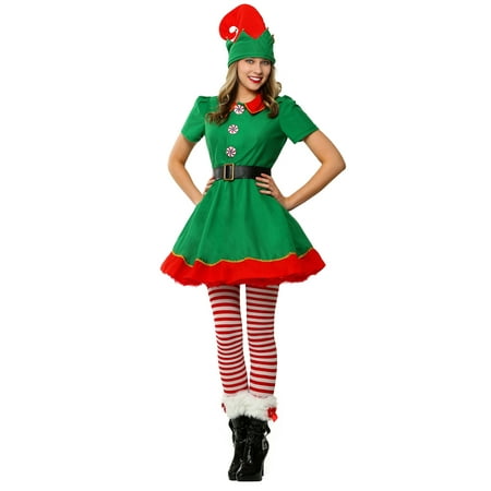 Womens Holiday Elf Plus Size Costume
