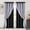 Black Pearl, variant on Layered Curtains Blackout and Sheer Curtains with Tiebacks Grommet Top Window Curtain Panels for Living Room, Girls Bedroom, Nursery, 52" x 84", Rose Blush, 2 Pieces