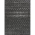 thumbnail image 2 of Hauteloom Tigris Moroccan Trellis Farmhouse Living Room Bedroom Area Rug - Vintage Distressed - Bohemian Geometric - Black, Dark Gray, Ivory - 5'3" x 7', 2 of 10