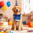 thumbnail image 6 of Dog Birthday Party Supplies, Dog Birthday Bandana Hat Bow Set for Dogs and Cats Blue XS, 6 of 6