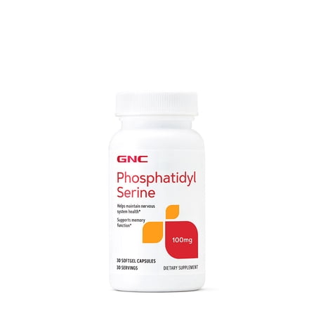 GNC Phosphatidyl Serine | Helps Maintain Nervous System Health | 30 Softgel Capsules