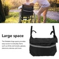 thumbnail image 4 of Walker Pouch Bag, Portable Polyester Large Space Wheelchair Backpack Bag  For Outdoor Storage, 4 of 8