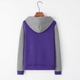 thumbnail image 4 of Puntoco Mujeres Casual Pullover Patchwork Color Manga Larga Con Capucha Bolsillo Blusa Tops Sudaderas Liquidación Puntoco Puntoco-1409, 4 of 7