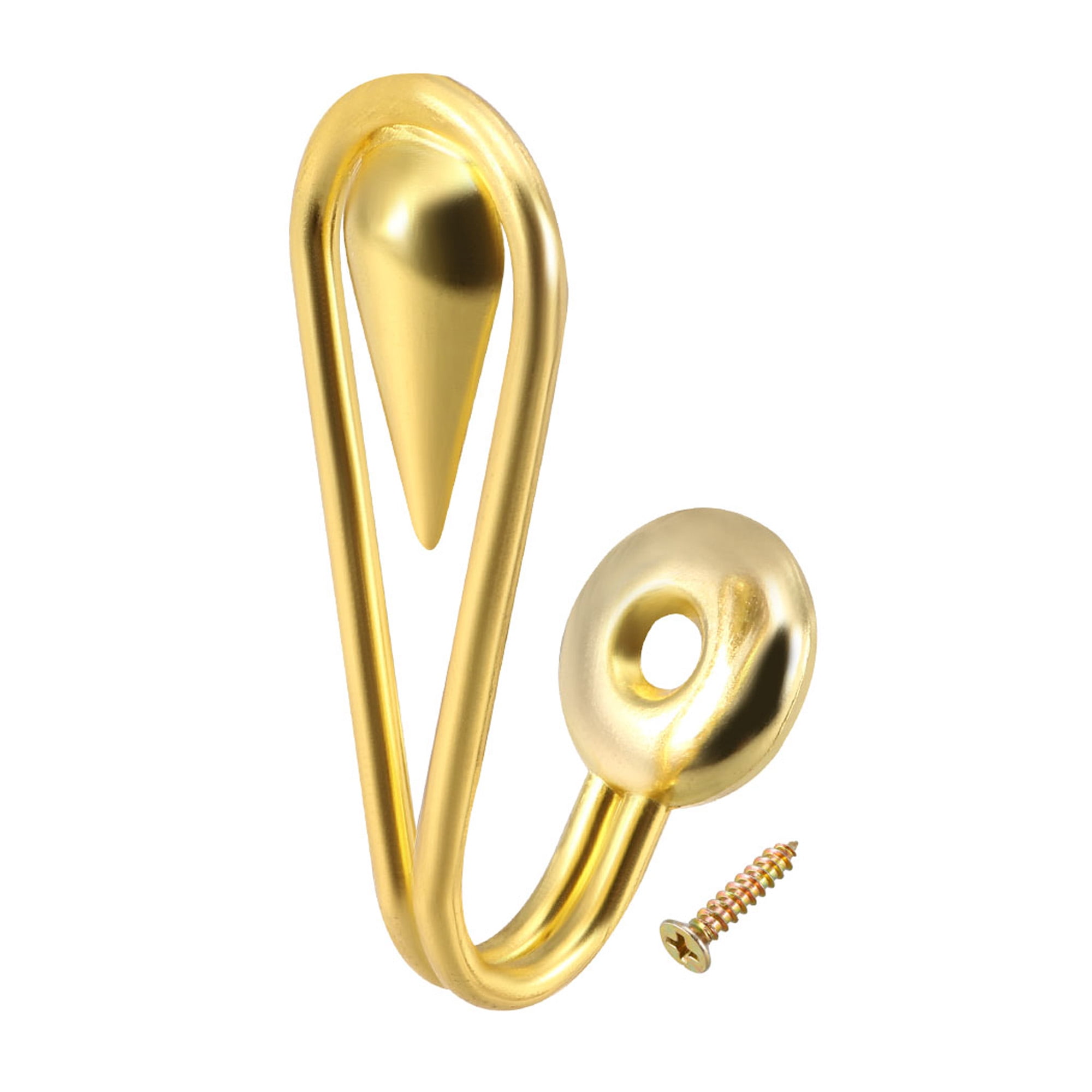 Decorative Curtain Drapery Holdback Wall Mounted Hook for Window Gold