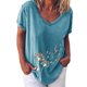 thumbnail image 1 of Elegante mujer con cuello en V estampado camiseta blusa Tops sudadera OAVQHLG3B Store  lin121212, 1 of 4