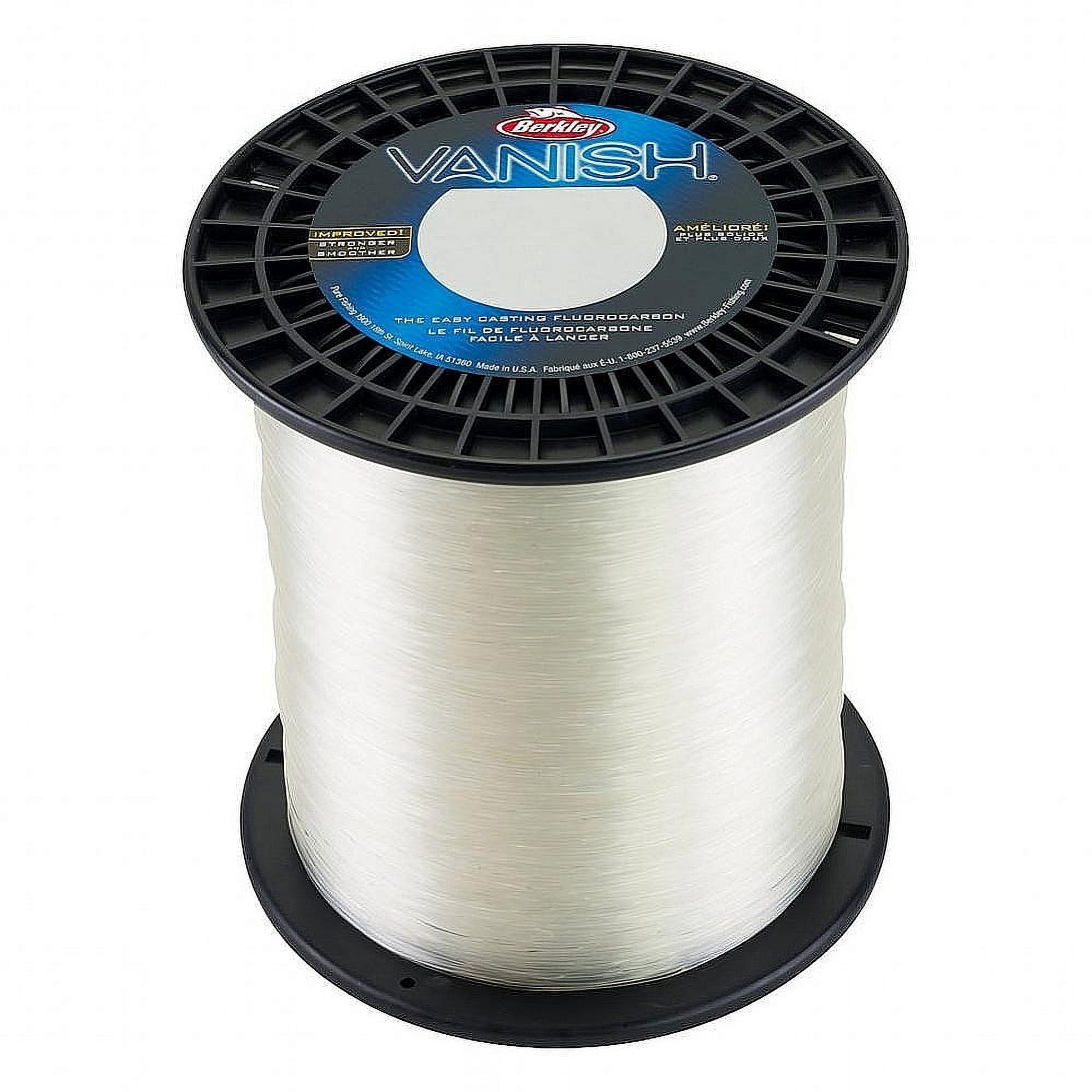 Berkley Vanish® Fluorocarbon Fishing Line, Clear, 12 lb Test Strength, 2000 yd