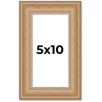 5x10 IN Frame Charleston Honey Brown Solid Wood Picture Frame Width 1.75 Inches | Interior Depth