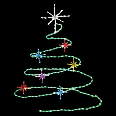 72 in. LED Spiral Tree Lighted Display - 248 Bulbs