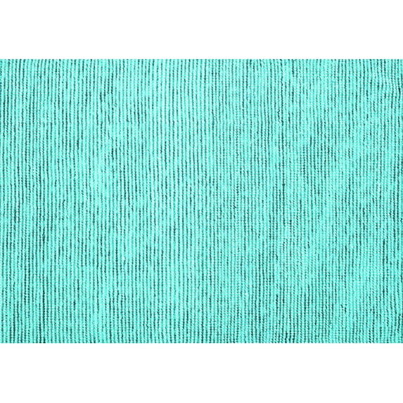 Ahgly Company Indoor Rectangle Abstract Turquoise Blue Contemporary Area Rugs, 7' x 9'