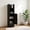 Black, variant on Spaco Black Slim Bathroom Corner Cabinet, 1 Door & Adjustable Shelves with Fall Guard