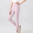 thumbnail image 5 of Bixock Fall Leggings for Girls High Waist Yoga Pants Soild Color Slim Casual Pant Soft Comfortable Workout Running Daily Wear Girls Clothings Size 3-4Years, 5 of 6