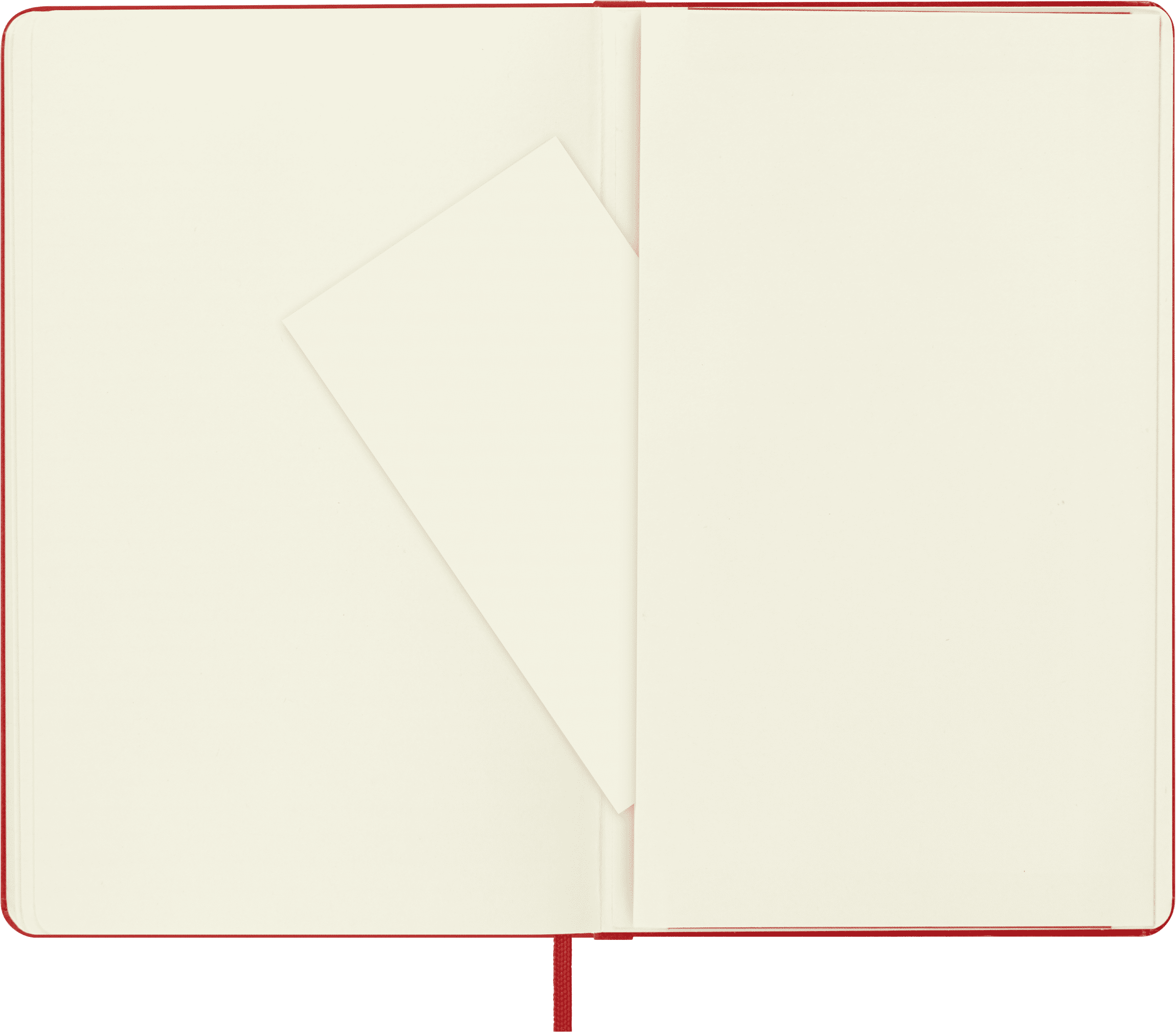 Moleskine Classic Notebook, Hard Cover, Large (5" x 8.25"), Plain, Scarlet Red