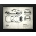 thumbnail image 2 of Rogan, Mark 24x19 Black Modern Framed Museum Art Print Titled - Porsche 911-Turbo 1977, 2 of 5