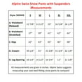 thumbnail image 5 of Alpine Swiss Mens Waterproof Snowboard Ski Snow Pants with Removeable Suspenders, 5 of 7