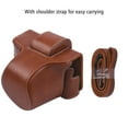 thumbnail image 4 of FlyFlise Vintage PU Leather Camera Case Protective Camera Bag with Strap Replacement for Fujifilm XT200, 4 of 7