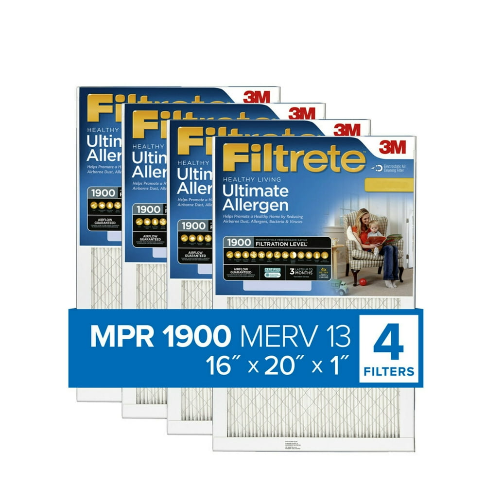 Filtrete 16x20x1, Healthy Living Ultimate Allergen Reduction HVAC