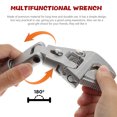 thumbnail image 2 of MasteelfCA Ratchet Wrench 180 Degree Rotation Ratchet Spanner Household Repair Tool, 2 of 7