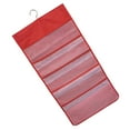 thumbnail image 3 of Organizador de armario colgante Bolsillos de malla de 2 lados Bolsa de almacenamiento para armario Bolsa para ropa interior Calcetines de sujetador, 15 rejillas, Rojo Methold HA003837-06, 3 of 6