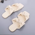 thumbnail image 4 of VerPetridure Summer Sandals for Women 2023 Women's Summer Flat Fashion Casual Daily Slippers Outdoor Pleated Slip On Shoes, 4 of 8