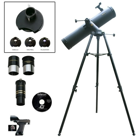 CASSINI 900mm x 135mm Reflector Telescope with Color Filter Wheel