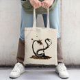 thumbnail image 2 of Stylish Canvas Tote Bag with Naturalistic Plant Design - Perfect for Shopping Travel and Parties - Eco-Friendly & Reusable, 2 of 4