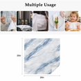 thumbnail image 4 of Blue Grey Marble Cloth Napkins, Vintage Abstract Modern Art Crack Washable and Reusable Dinner Napkins Set of 4, Table Napkin for Kitchen Party Birthday Wedding Hotel Housewarming 20"x20", 4 of 8