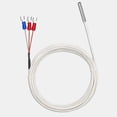 thumbnail image 3 of Pt100 Temperature Sensor Probe,Waterproof Stainless Steel Thermistor Three Wire 2Meter, 3 of 9