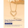 thumbnail image 6 of Suplight 925 Sterling Silver Heart Pendant Necklace CZ Necklace for Women Jewelry Gift, 6 of 8