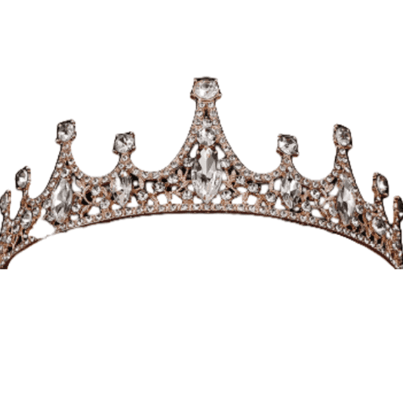 RAGUPEL Crown,Comfortable Wedding Tiara Birthday Crown Adult Woman,Sparkling Crystal Embellishment Bridal Crown Tiaras for Women,Rose Gold