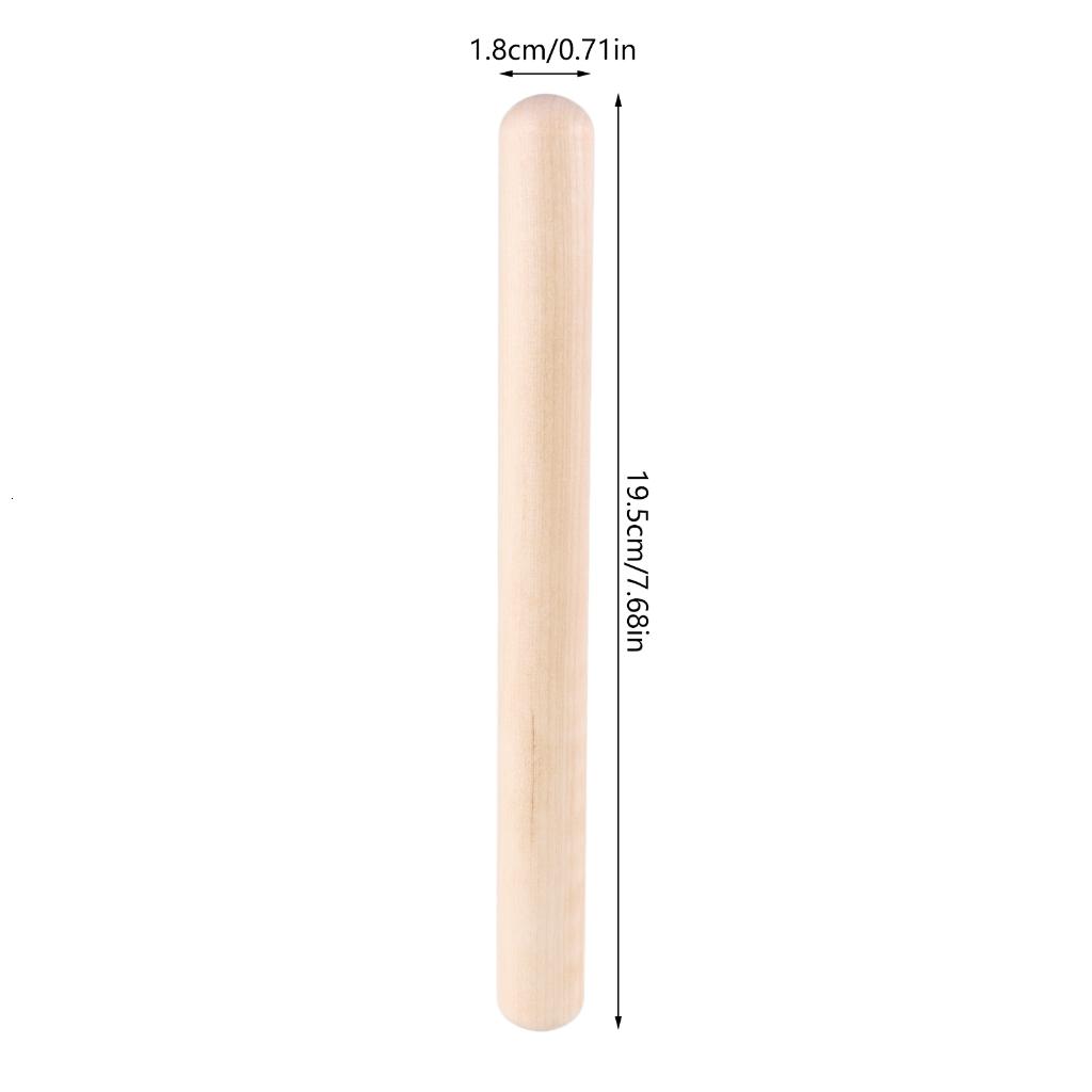 12Pcs Wood Rhythm Sticks Music Rhythm Sticks Percussion Instrument Musical Sticks for Music Parties Musical Education