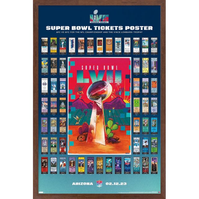 Ligue NFL - Collage de billets Super Bowl LVII