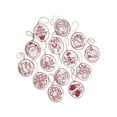 thumbnail image 4 of KLKCMS Hand Embroidered Christmas Ornaments Kit Christmas Embroidery Kit Reusable Fancy Red and White, 4 of 9
