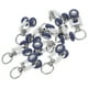 thumbnail image 2 of Kit de 10 piezas para puerta corrediza con riel para cortina, ruedas de repuesto de metal para puerta corrediza, riel para cortina de techo negro, 2 of 7