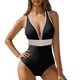 thumbnail image 2 of WILLBEST Traje de Baño de Manga Larga Para Mujer, Traje de Baño Para Mujer, Cuello En V, Monokini, Cintura Elástica, E Ropa de Playa Para Fiesta En La Piscina, Verano, 2 of 5