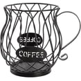 thumbnail image 1 of Soporte para cápsulas de café y taza organizadora, cesta de cápsulas de café K Cup de gran capacidad para mostrador, mesa de café, contenedor de metal para cápsulas de café expreso para Ho, 1 of 5