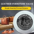 thumbnail image 2 of Leather and Furniture Repair Salve - Deep Nourishing Care for Wood and Leather - Revitalizing Conditioner with Natural Oils, Shea Butter, and Beeswax - Restores Dry, Cracked Leather Sofas, Shoes, 2 of 5
