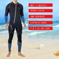 thumbnail image 4 of 3mm Neoprene Wetsuit Full Swimsuit Surfing Stretch Wet Suit, Thermal Waterproof Scuba Diving Suit for Water Sports Winter Snorkeling , XL, 4 of 10