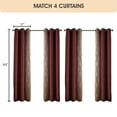 thumbnail image 4 of LANCO MODERN LIFESTYLE Queen Comforter Set, Wine Gold, 15 Pieces Room in a Bag, Jacquard with Patchwork, Luxury Bed Set with Sheets, Curtains, Bed Skirt, Pillow Shams, Cases and Pillows, 4 of 8