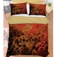 thumbnail image 3 of 3D Abstract Orange Marble Texture Quilt Cover Set Bedding Set Duvet Cover, 3 of 3