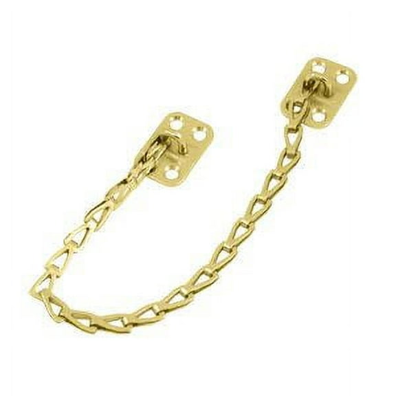 Deltana TC82U3 Transom Chain 12" Long; Bright Brass Finish