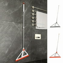 Dianli Multi-Function Silicone Floor Squeegee Broom, Detachable Stainless Steel Handle, Pet Hair, Liquid & Dust Remover, Ergonomic, White/Orange, 39.4x12.6in Holiday Gift Ideas & Budget Picks